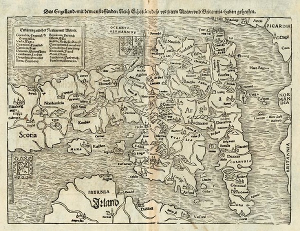 37-Europe and British Isles Map By Sebastian Munster