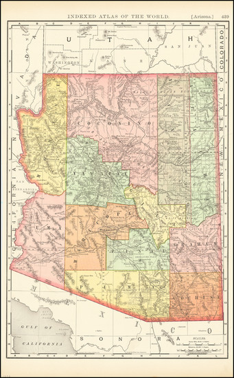 5-Arizona Map By Rand McNally & Company