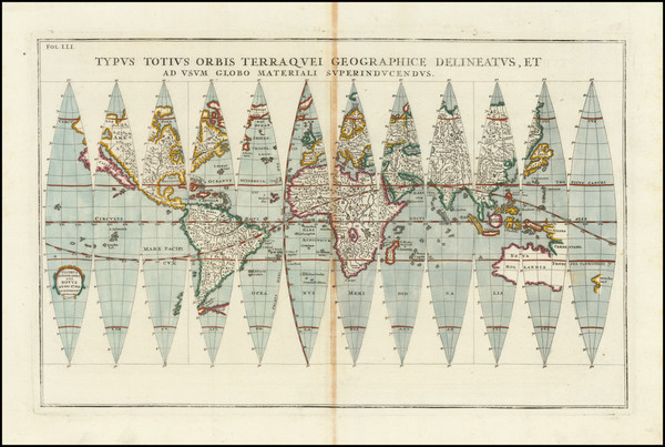 45-World Map By Heinrich Scherer