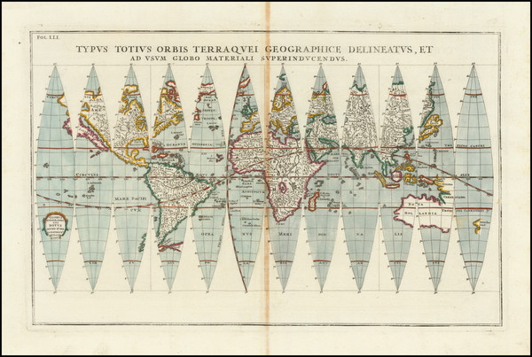 70-World Map By Heinrich Scherer