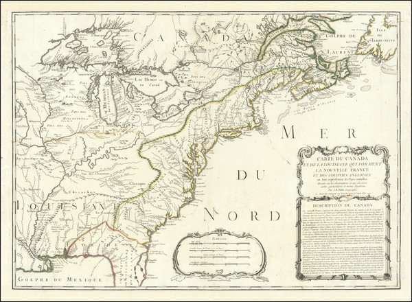 8-United States, Midwest and Canada Map By Jean-Baptiste Nolin