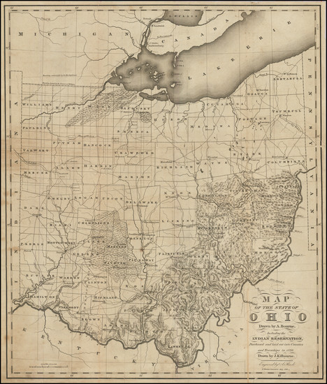 0-Ohio Map By Caleb Atwater