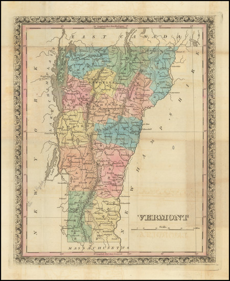 29-Vermont Map By Henry Schenk Tanner