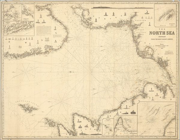 95-British Isles, Netherlands and Norway Map By James Imray & Son