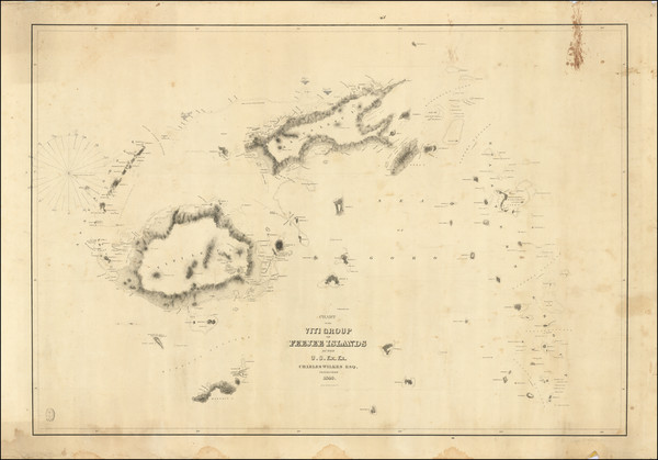 94-Other Pacific Islands Map By Charles Wilkes