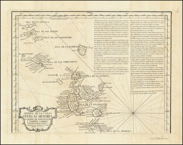 39-Other Islands and Martinique Map By Tomás López