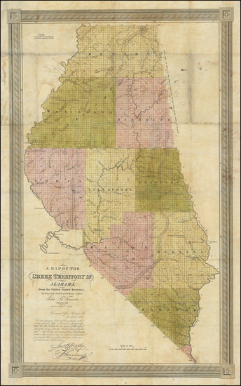 59-Alabama Map By John La Tourrette