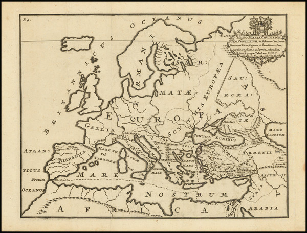 66-Europe Map By Pomponius Mela