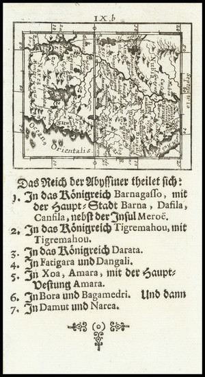 15-East Africa Map By Johann Ulrich Muller