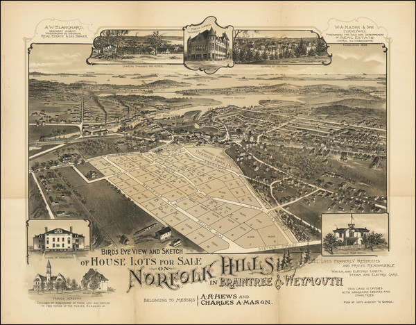 40-Massachusetts and Boston Map By W. A. Mason & Son. / Abraham Hews