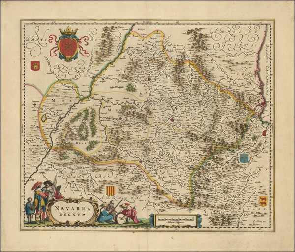 8-Spain Map By Willem Janszoon Blaeu