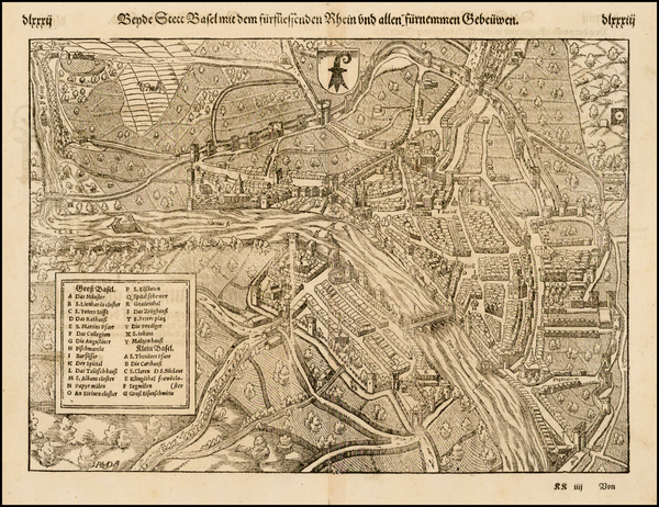 76-Switzerland Map By Sebastian Munster