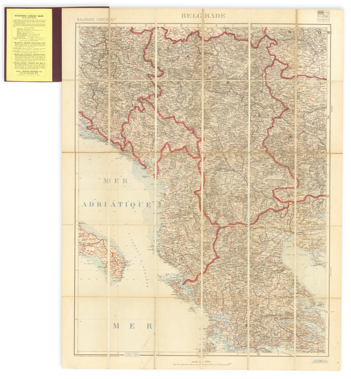 20-Serbia & Montenegro, Albania, Kosovo, Macedonia and Bulgaria Map By Service Geographique de