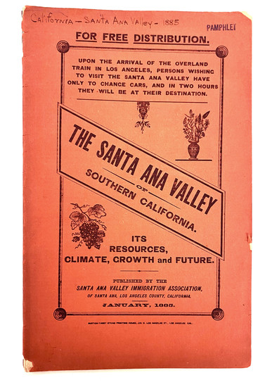49-California, Other California Cities and Rare Books Map By Santa Ana Valley Immigration Associat