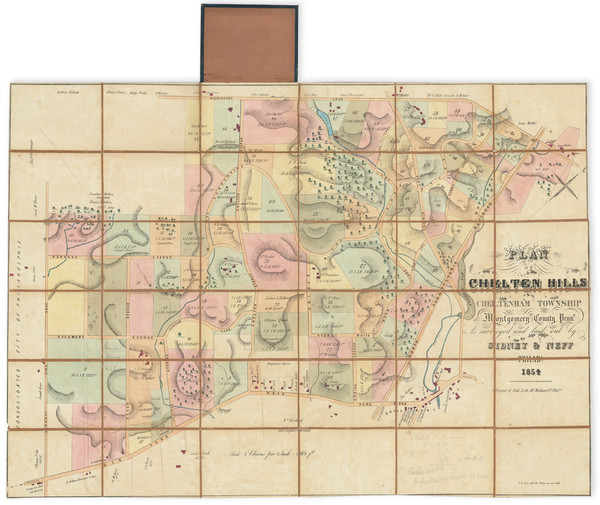 32-Pennsylvania and Philadelphia Map By James Charles Sidney  &  James P. Neff