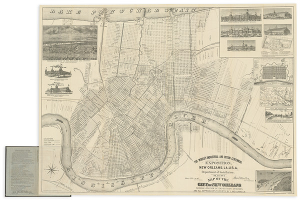 97-Louisiana and New Orleans Map By Anonymous