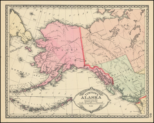 98-Alaska Map By H.C. Tunison