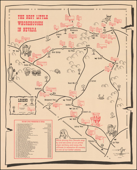 43-Nevada and Pictorial Maps Map By Anonymous