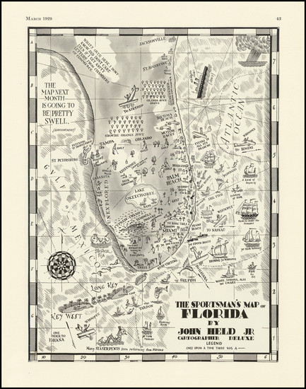 72-Florida Map By John Held