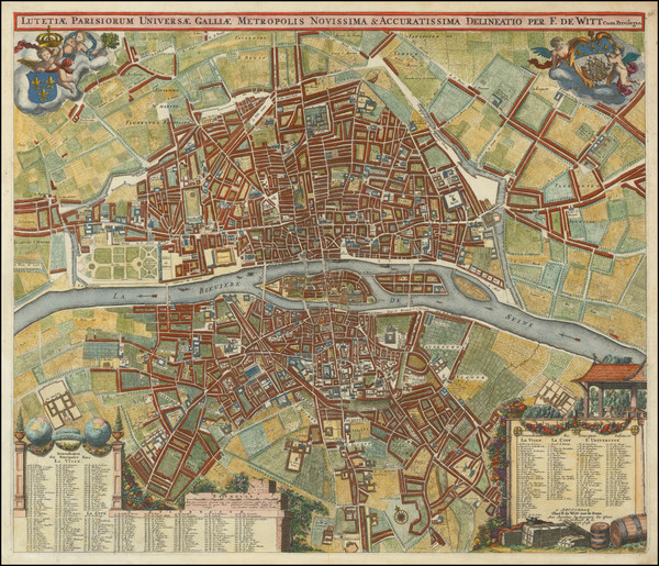 64-Paris and Île-de-France Map By Frederick De Wit