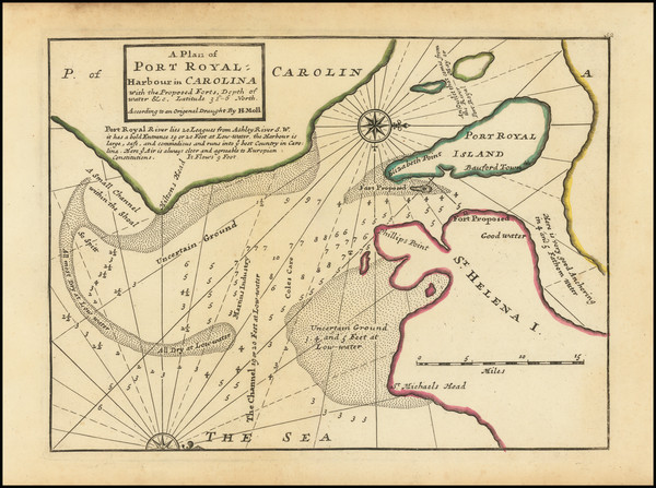 38-Southeast Map By Herman Moll