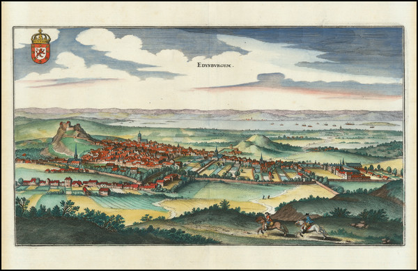 0-Scotland Map By Matthaus Merian