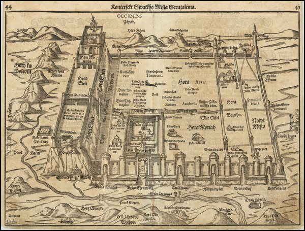 30-Jerusalem Map By Heinrich Bunting