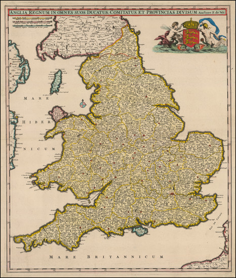 5-England Map By Frederick De Wit