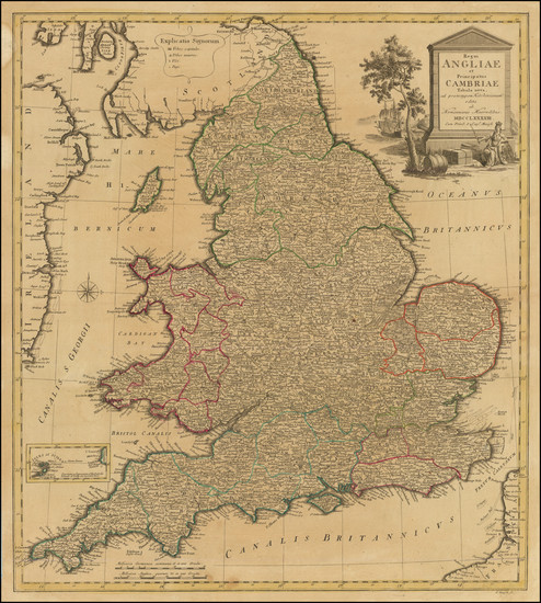 92-England Map By Homann Heirs