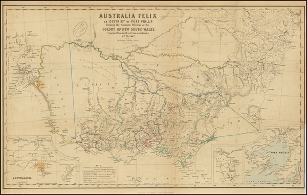 90-Australia Map By W & AK Johnston