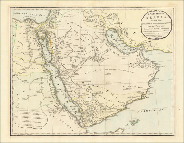 42-Middle East and Arabian Peninsula Map By Laurie & Whittle