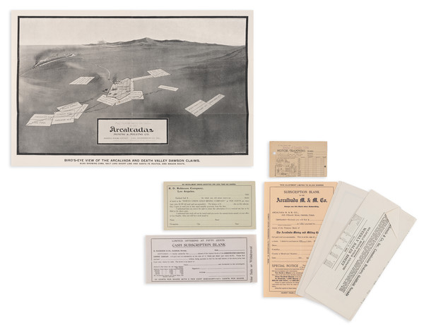 12-Colorado Map By Arcalvada Mining & Milling Co. / A. E. Mitchell