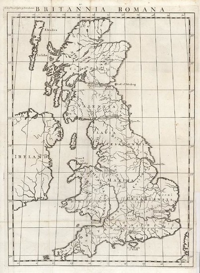 78-Europe and British Isles Map By Emanuel Bowen