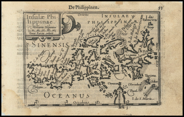83-Philippines Map By Barent Langenes / Cornelis Claesz