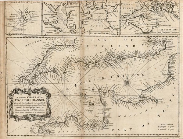 46-Europe, British Isles and France Map By Emanuel Bowen