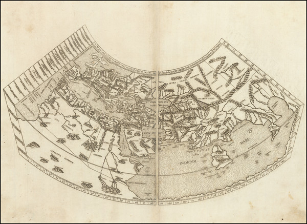 94-World Map By Claudius Ptolemy