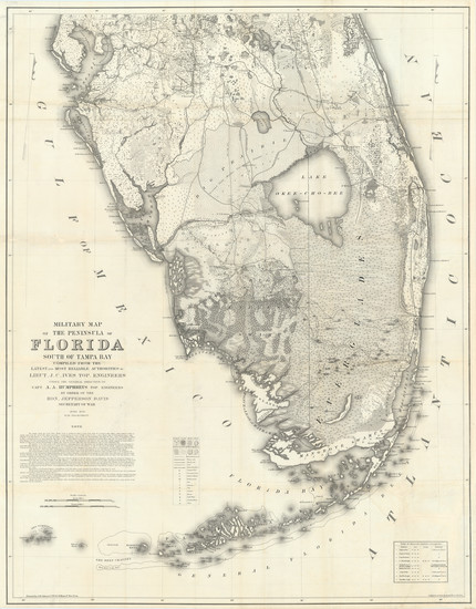 12-Florida Map By Joseph C. Ives