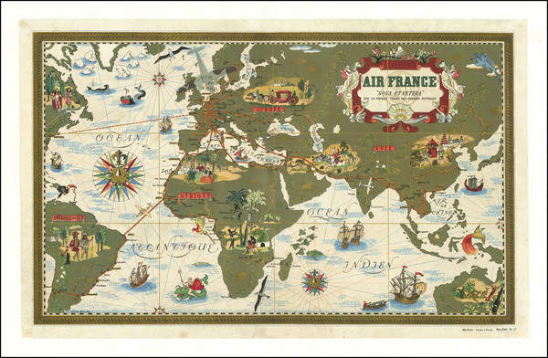 25-World and Pictorial Maps Map By Lucien Boucher