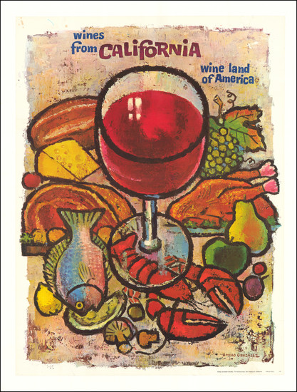 20-California Map By Amado Gonzalez / Wine Advisory Board