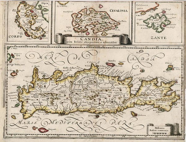 57-Europe, Balearic Islands and Greece Map By Matthaus Merian