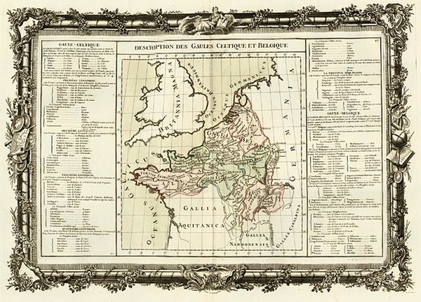 55-Europe, Europe, Netherlands and France Map By Buy de Mornas