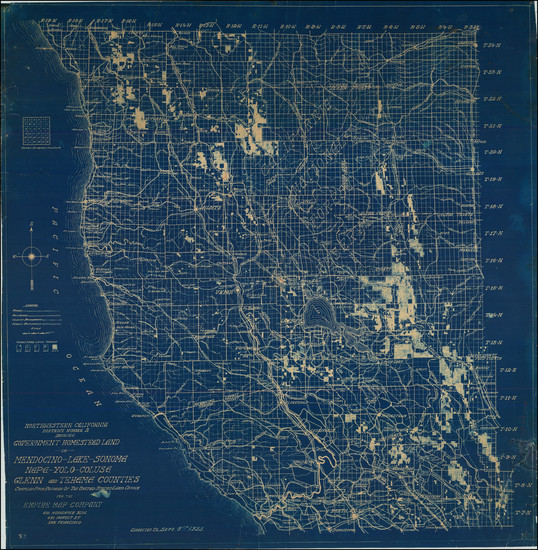 63-California Map By Empire Map Company