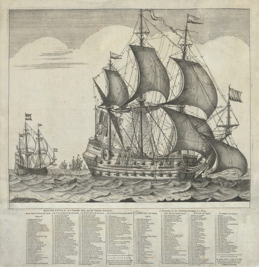 51-Naval & Marine Map By Jacobus Robijn