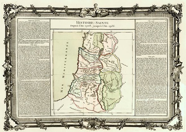 25-Holy Land Map By Buy de Mornas