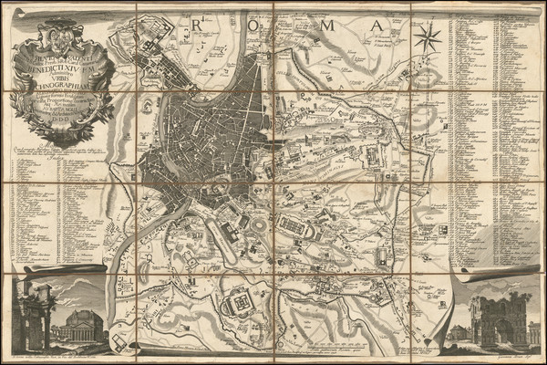 7-Rome Map By Leonardo Bufalino / Giovanni Battista Nolli