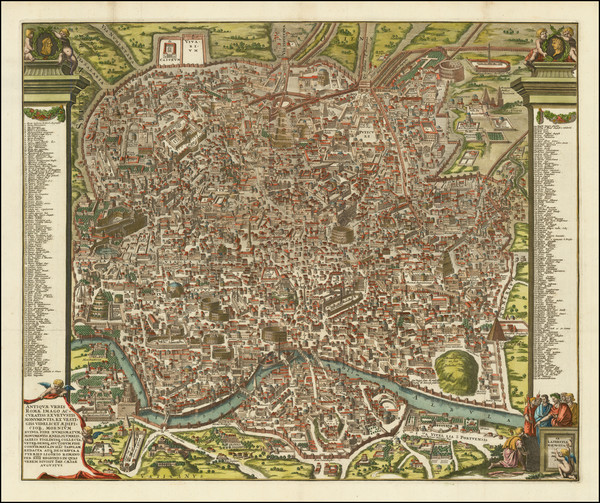 95-Rome Map By Pieter van der Aa