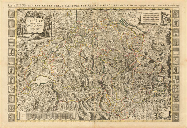 5-Switzerland Map By Alexis-Hubert Jaillot