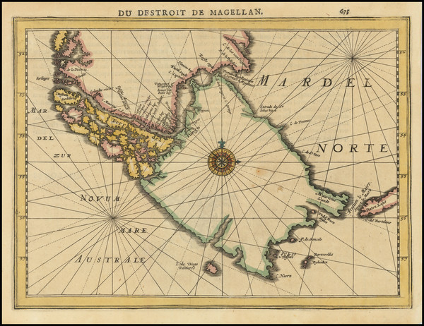 75-Argentina and Chile Map By  Gerard Mercator / Johannes Cloppenburg