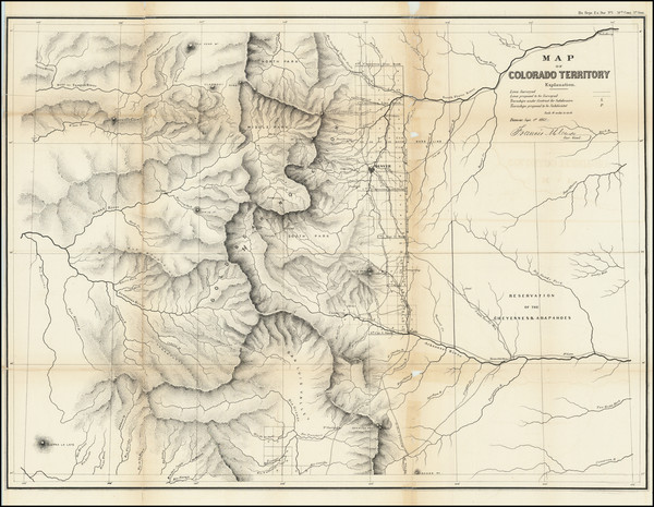 16-Colorado and Colorado Map By General Land Office