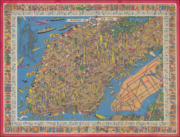 80-New York City and Pictorial Maps Map By Nils Hansell